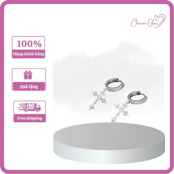 Khuyên tai hình chữ thập - KT005