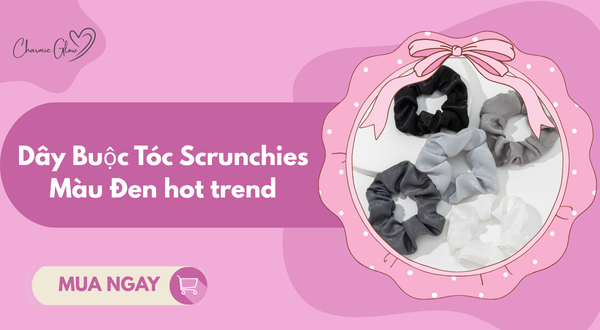 day-buoc-toc-scrunchies-mau-den-hot-trend