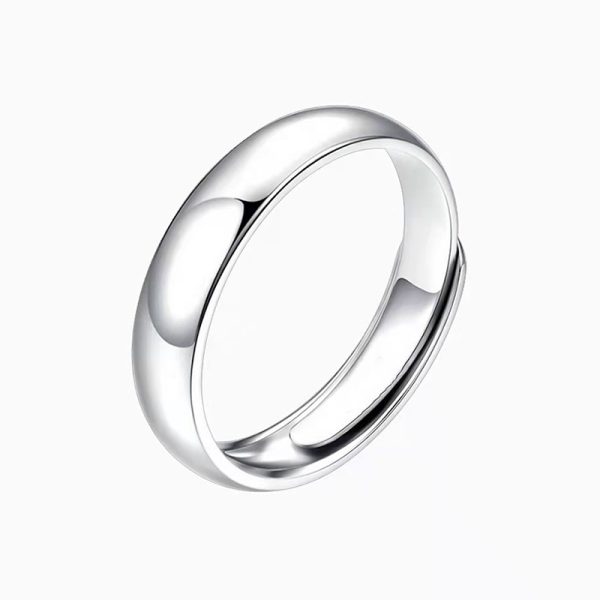 Nhẫn bạc trơn cho nam - NB001 - Ảnh 4