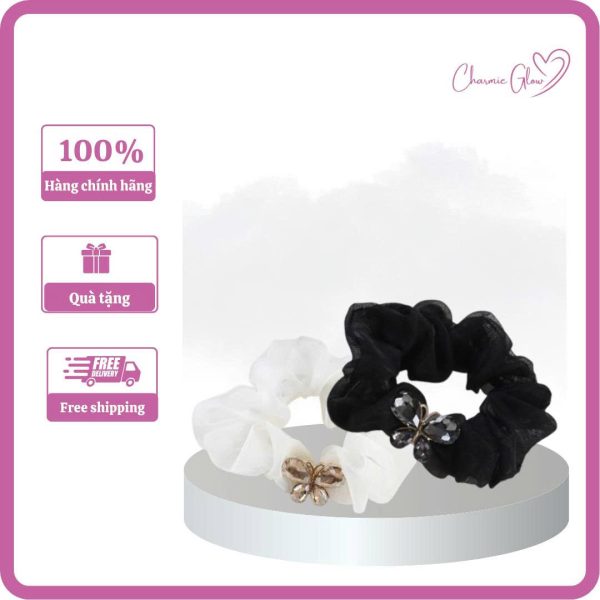 Dây cột tóc nơ thời trang hình con bướm - Charmie Glow